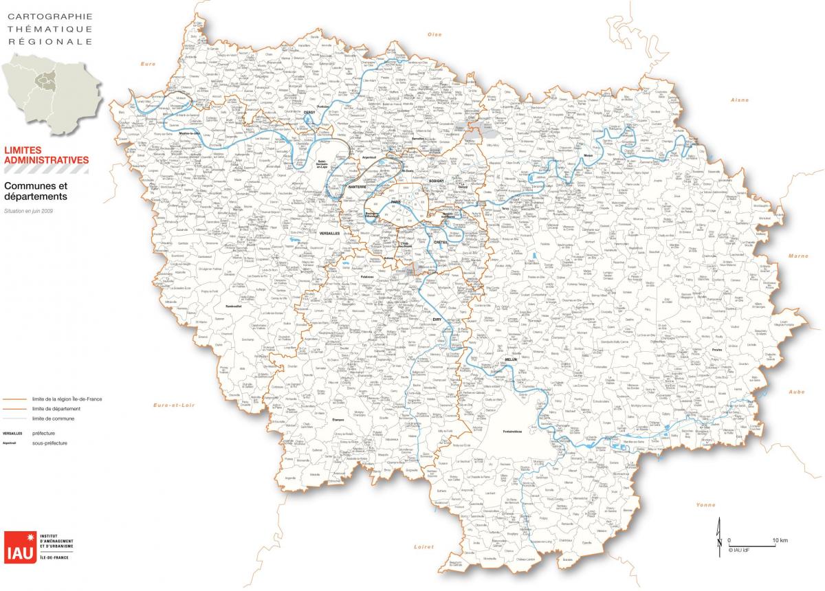 Карту Іль-де-Франс