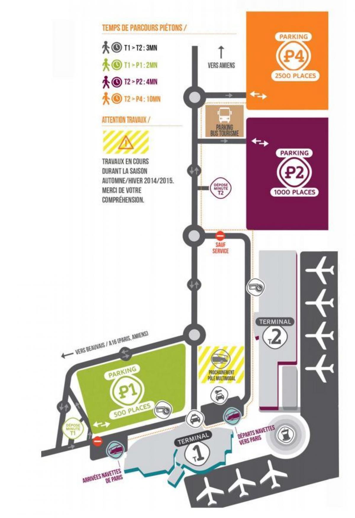 Карта аеропорту Бове