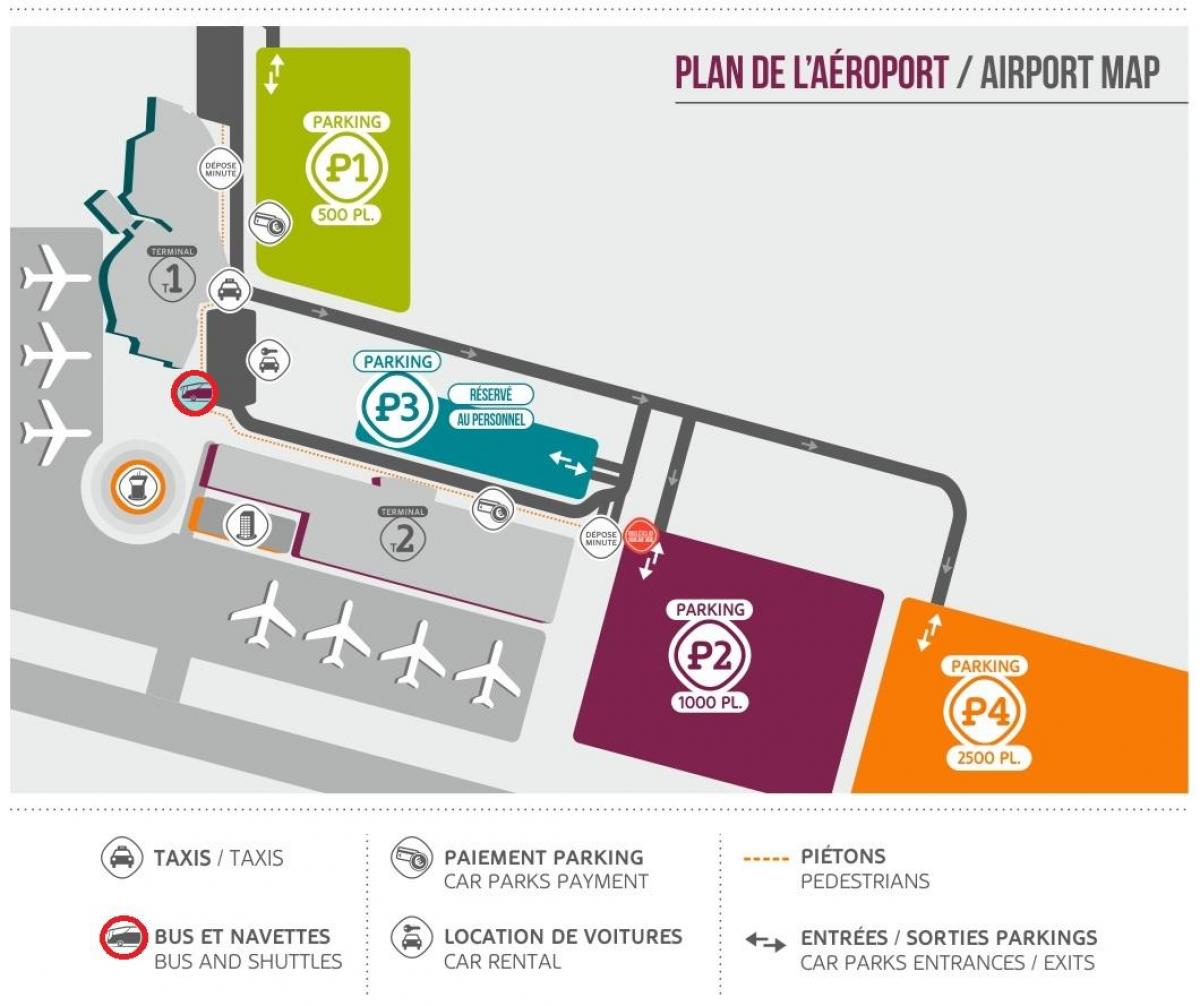 Карта аеропорт Бове