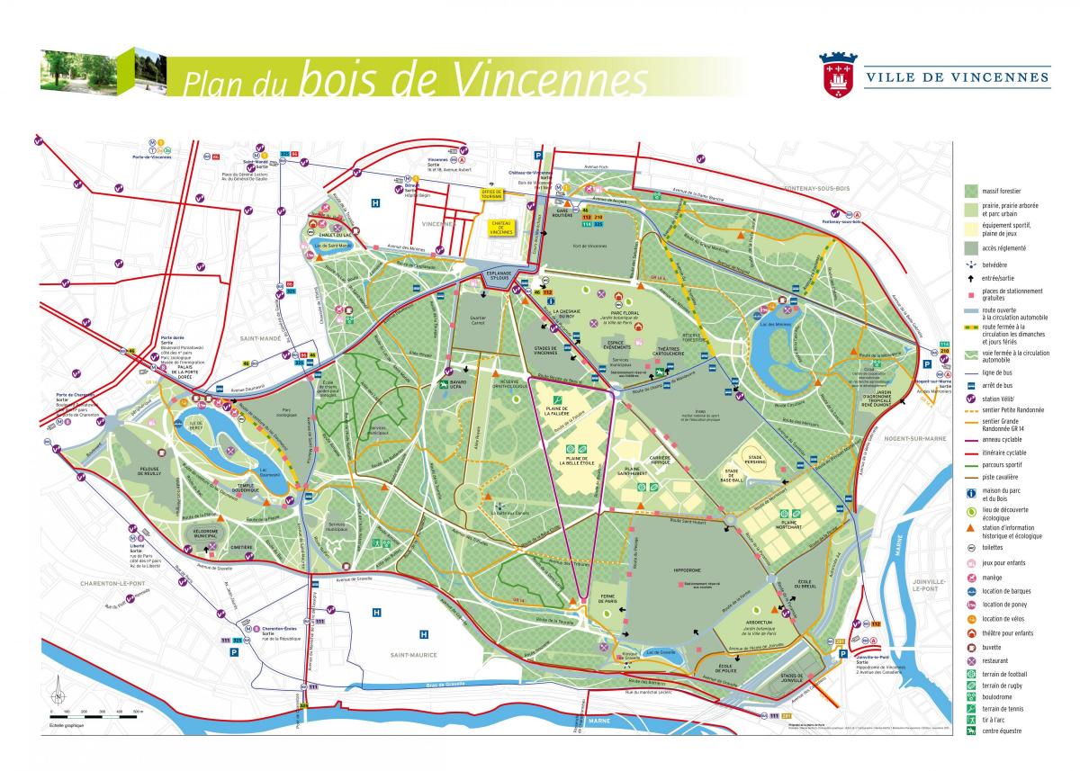Карту Буа-де-Венсен