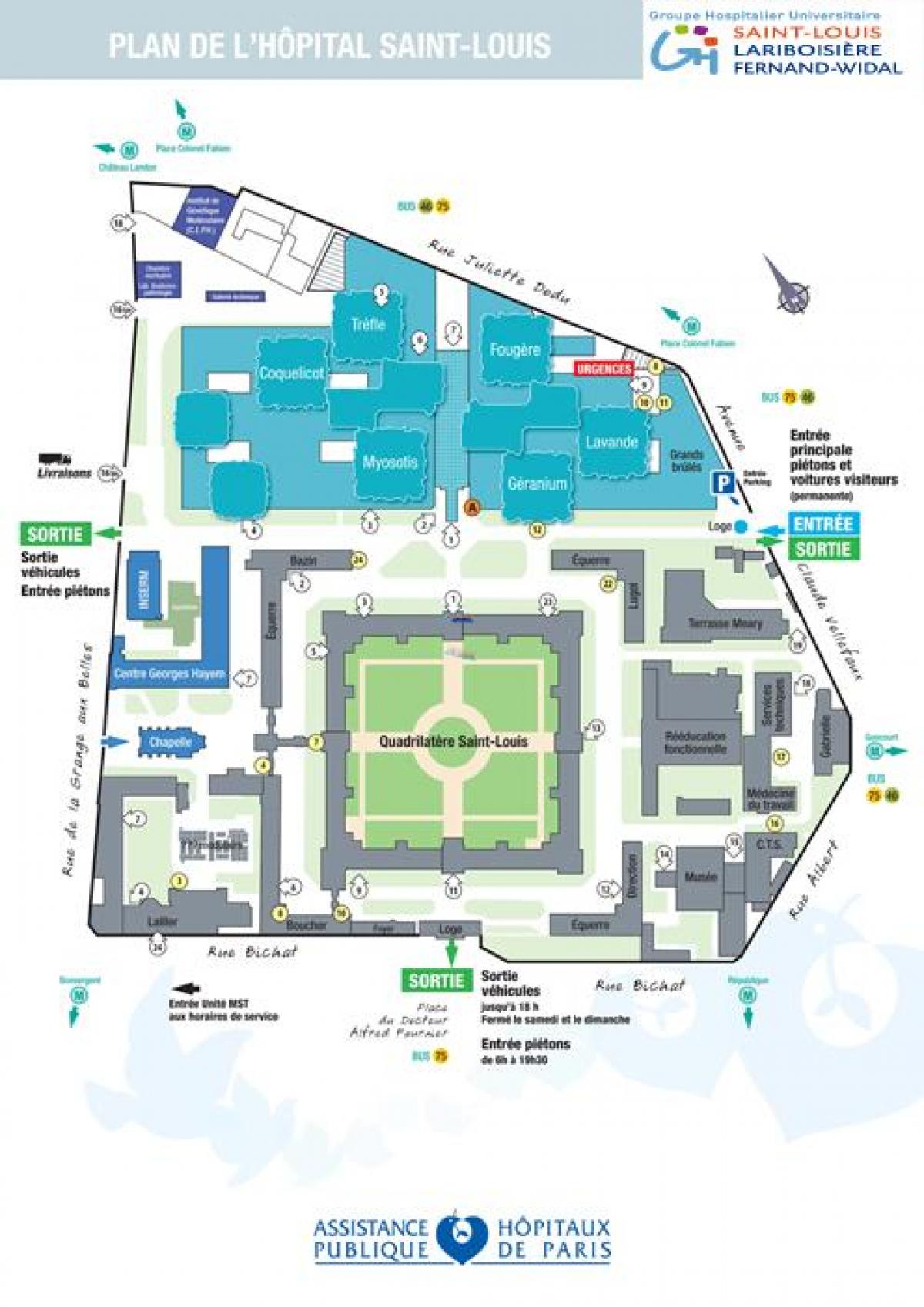 Карту Сен-Луї лікарні