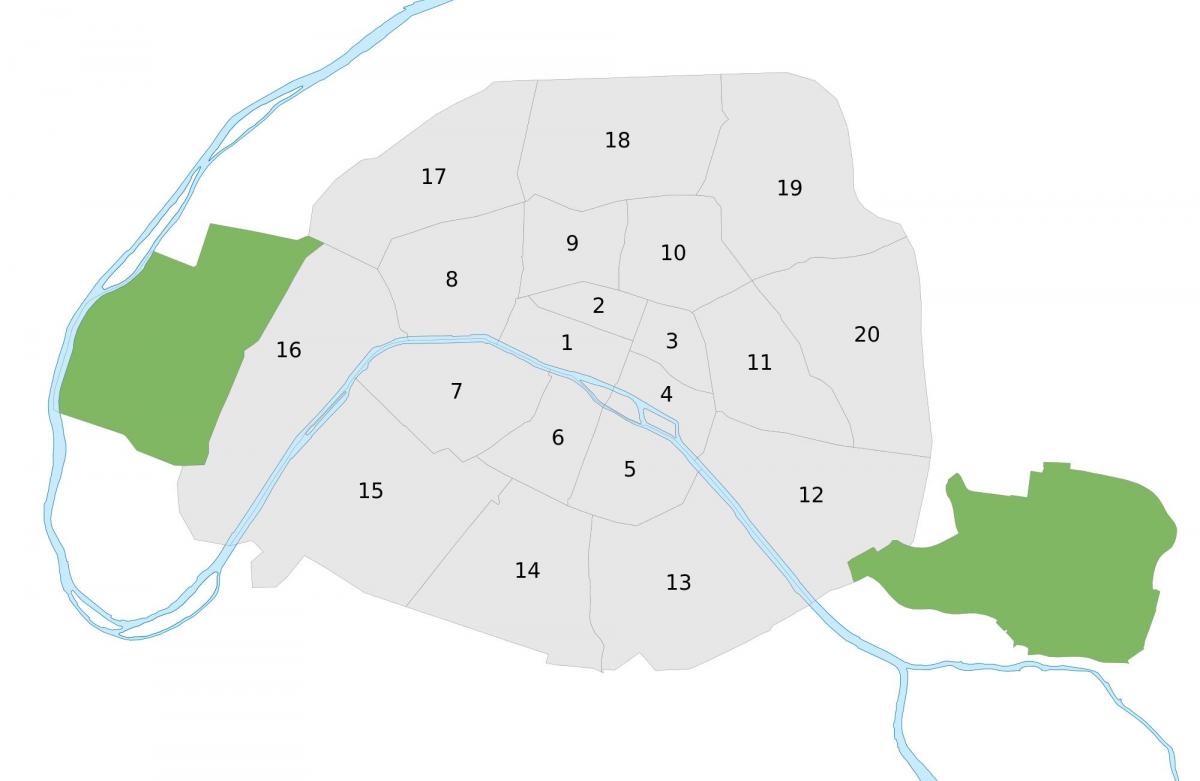 Карта Парижа вектор