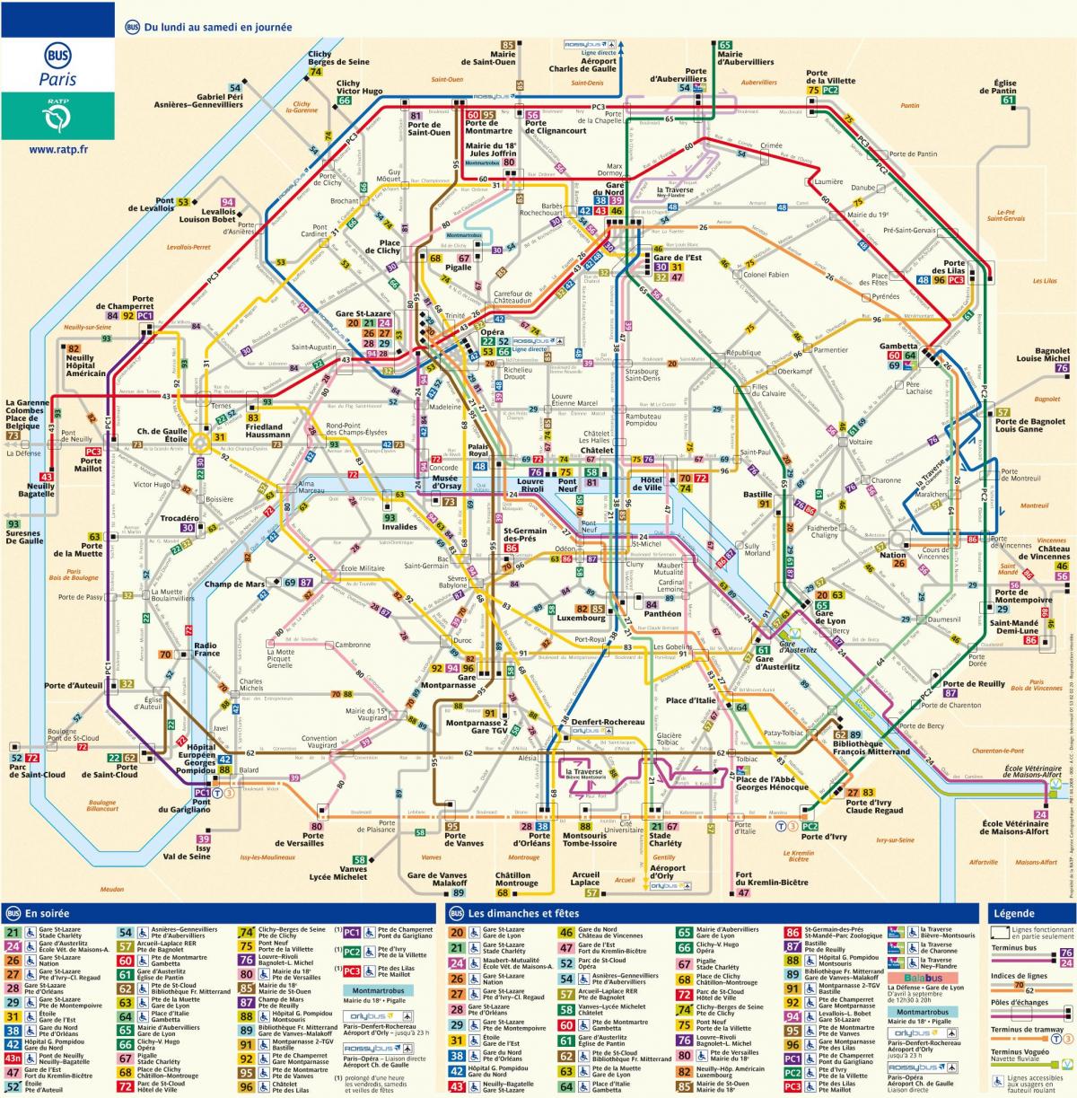 Карту автобусних РАТП