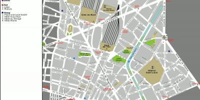Карта 10-му окрузі Парижа