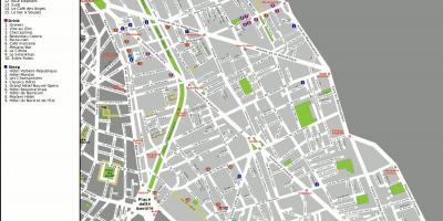 Карта 11-му окрузі Парижа
