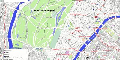 Карта 16-му окрузі Парижа