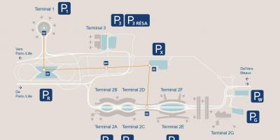 Карта cdg аеропорт парковка аеропорт