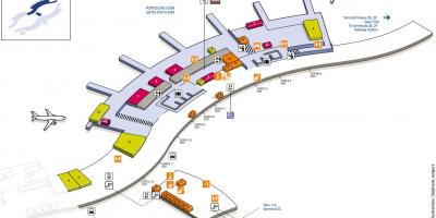 Карта Шарль де Голль термінал аеропорту 2Д