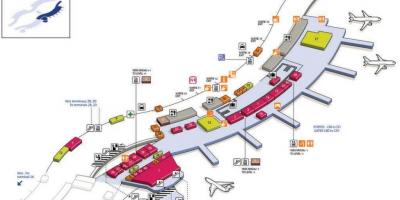 Карта Шарль-де-голь термінал аеропорту 2С