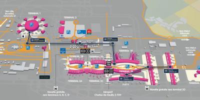 Карта аеропорту Руассі
