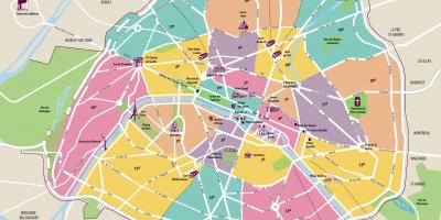 Карта пам'яток Парижа