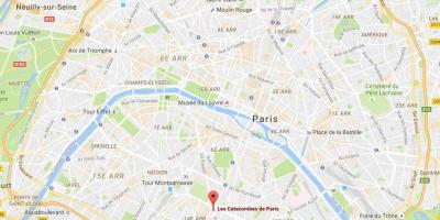 Карта катакомби Парижа