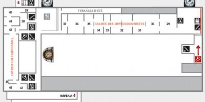 Карта музею Орсе рівень 5