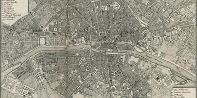 Карта Парижа 1800
