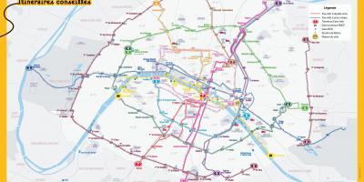 Карта Парижа на велосипеді