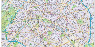 Карта центру Парижа