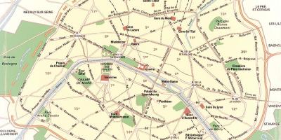 Карта паризьких парків