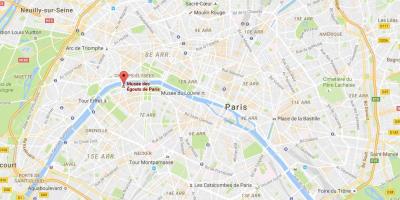 Карта Парижа каналізації